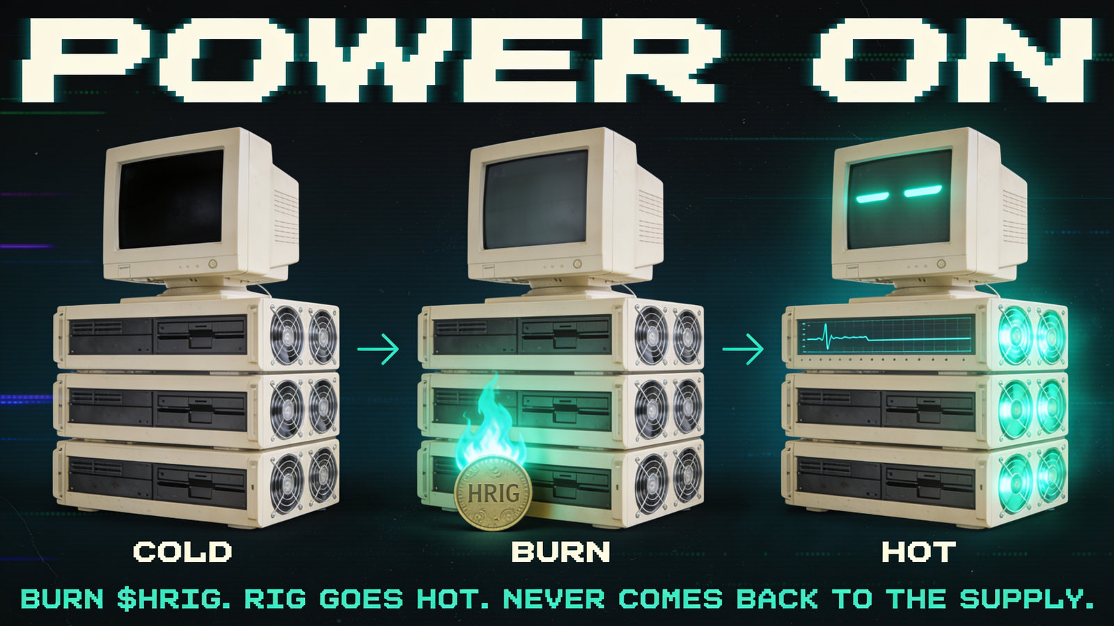 Cold to burn to hot